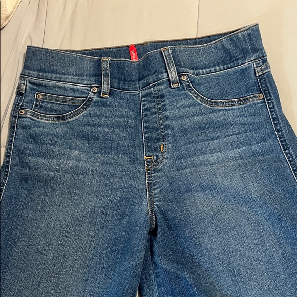 Spanx-Blue wide leg Denim Jeans size Medium - Picture 8 of 9